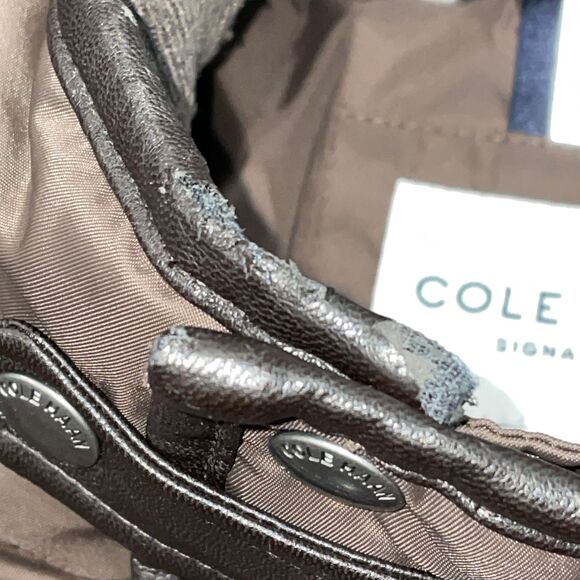 Cole Haan Signature Men’s XXL Quilted Jacket Brown Snap Zip Belted Collar Coat - Picture 3 of 13